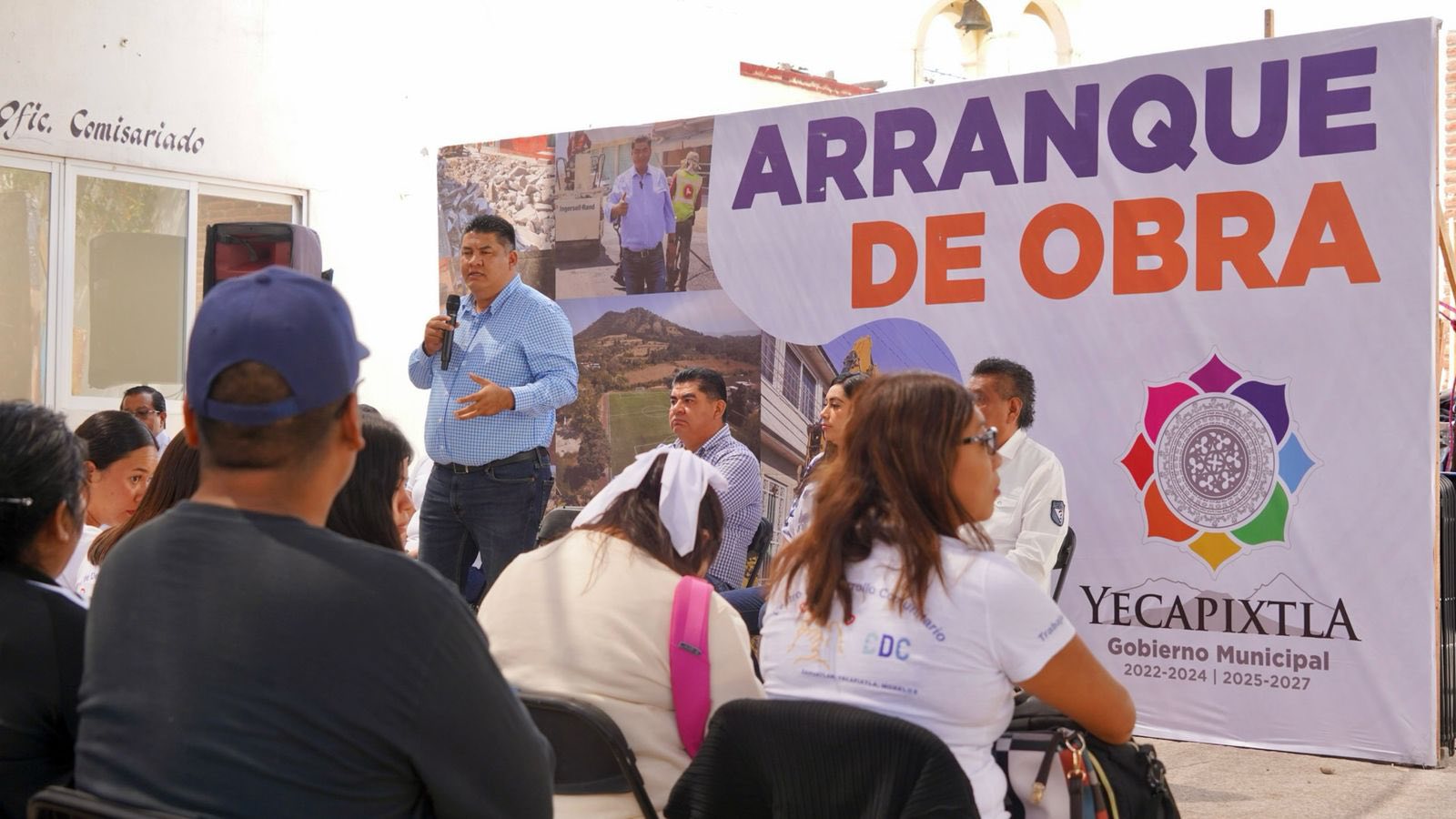ENCABEZA DIP. PACO SÁNCHEZ ARRANQUE DE OBRA EN YECAPIXTLA CON RECURSOS AUTORIZADOS POR EL CONGRESO DEL ESTADO