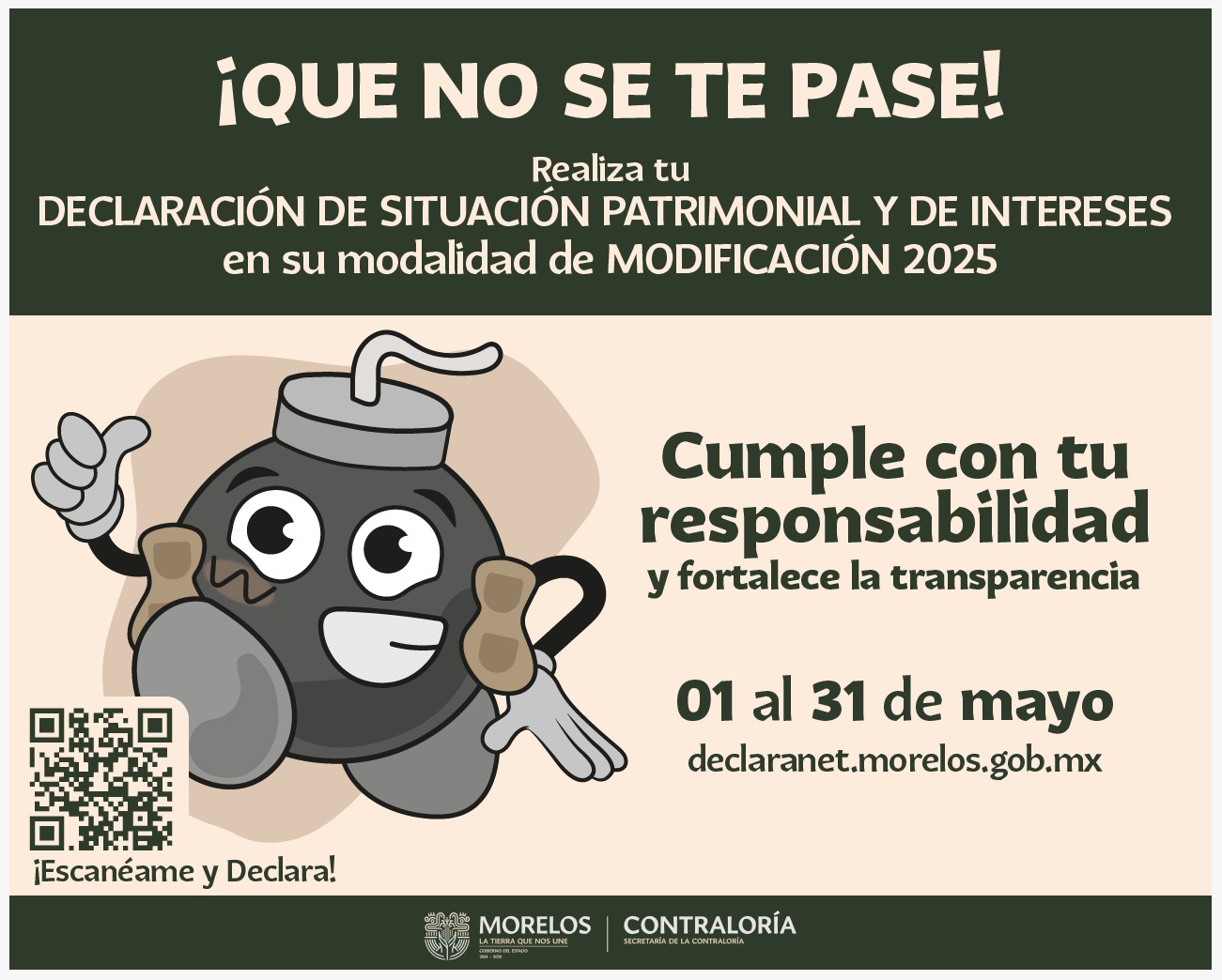 REFRENDA GOBIERNO DE MORELOS COMPROMISO CON LA TRANSPARENCIA Y RENDICIÓN DE CUENTAS