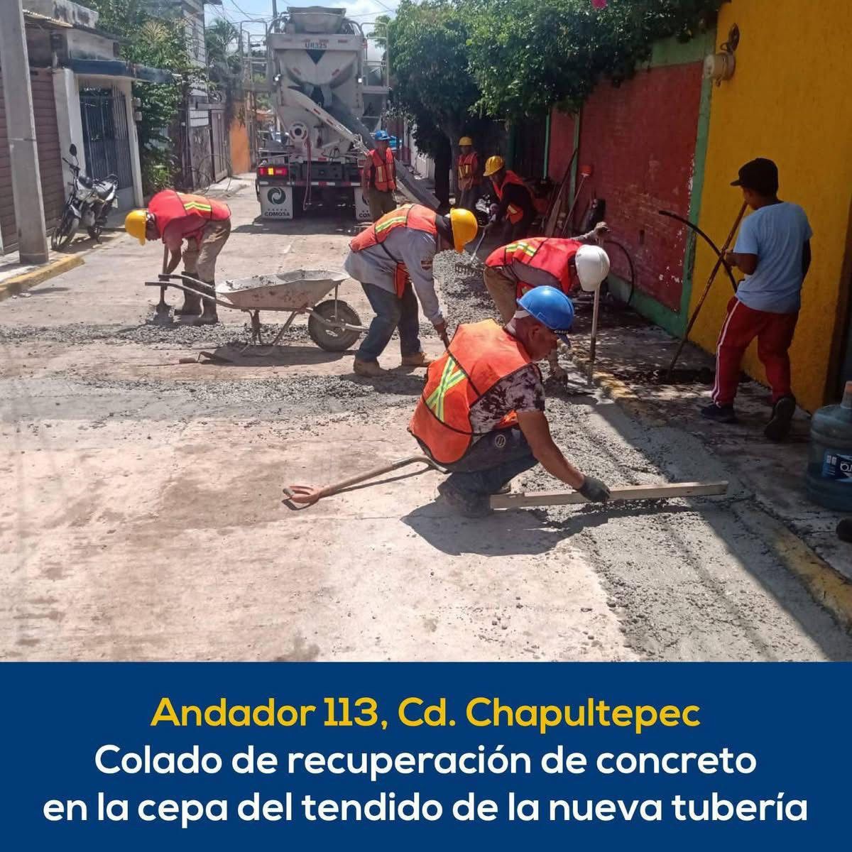 RENUEVA CUERNAVACA RED HIDRÁULICA EN ANDADOR 113 DE CIUDAD CHAPULTEPEC